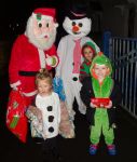 Snowman and Santa visit Lower Broughton